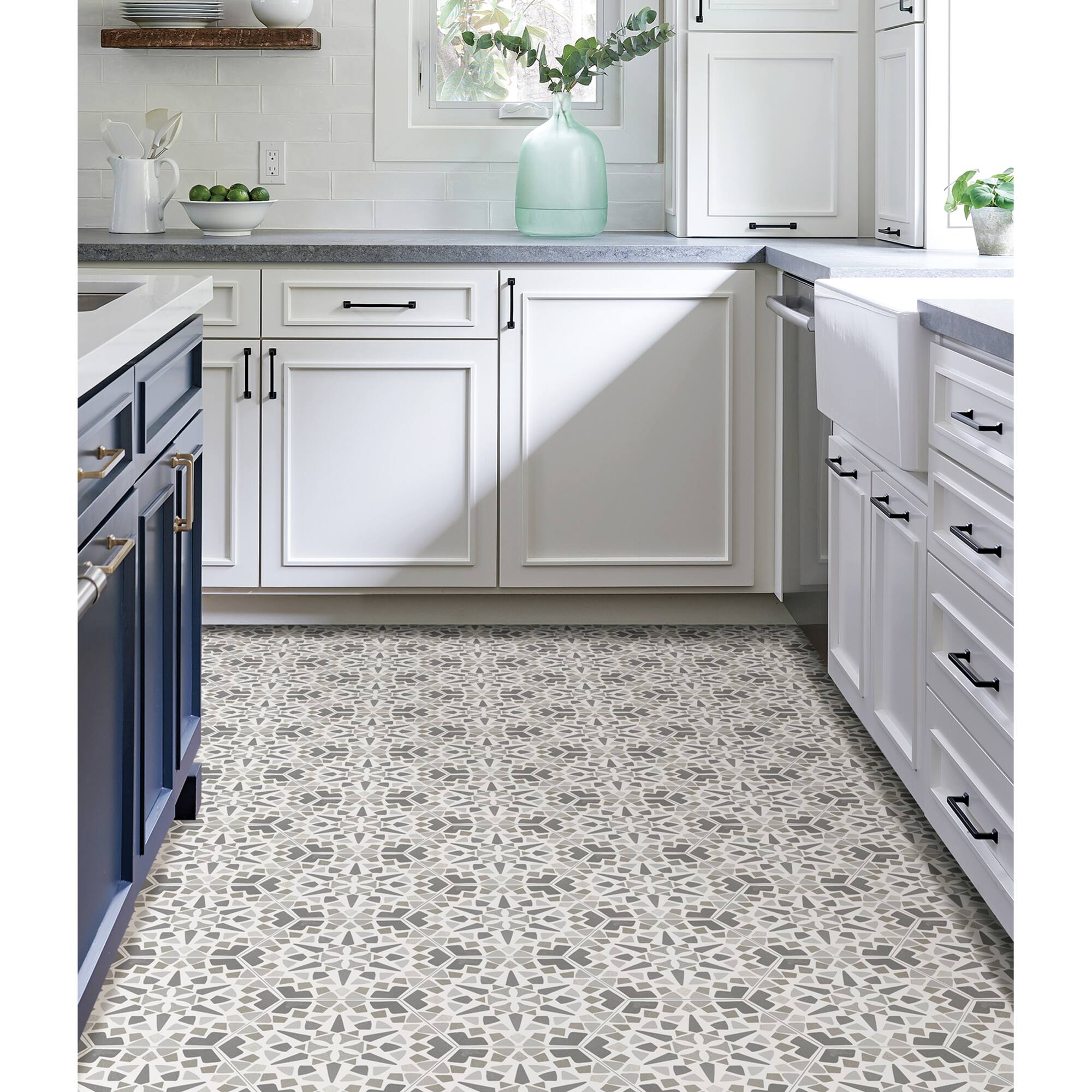 FloorPops Ribera Peel & Stick Hexagon Floor Tiles